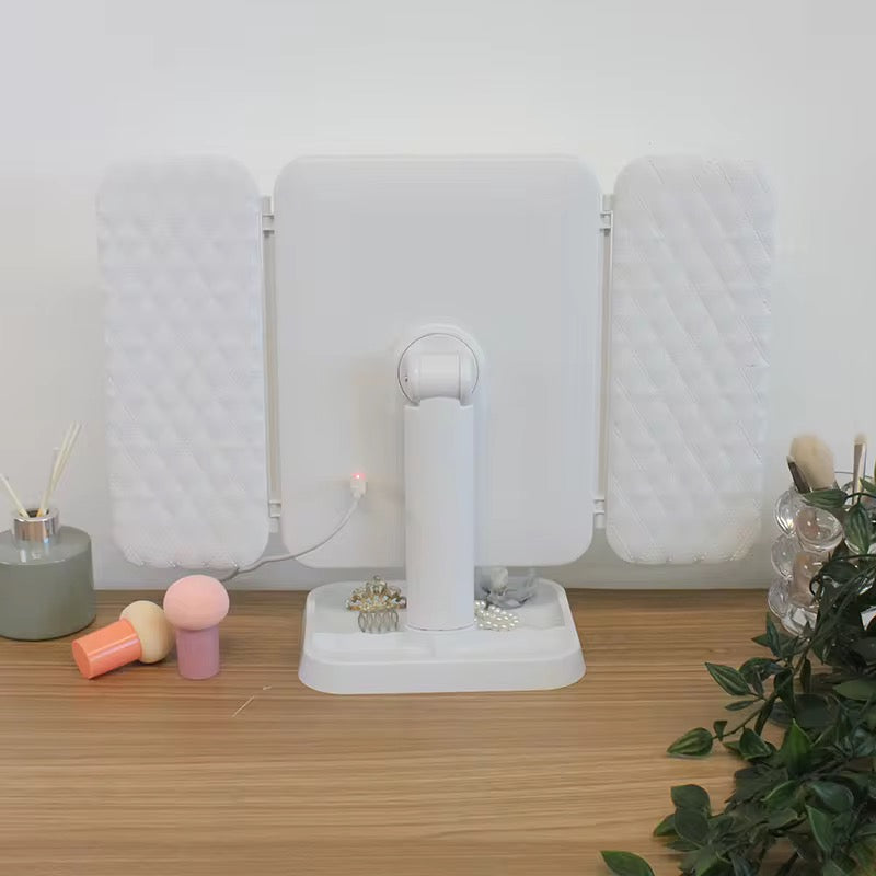 2-in-1 LED Vanity Makeup Mirror with Storage Base