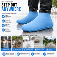 Waterproof Silicone Shoe Cover | Reusable Anti-Slip Rain Shoe Protector | Full Shoe Coverage for Rain, Mud & Travel