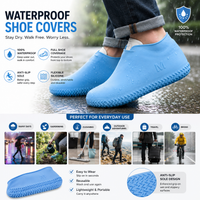 Waterproof Silicone Shoe Cover | Reusable Anti-Slip Rain Shoe Protector | Full Shoe Coverage for Rain, Mud & Travel