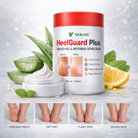 2 Pack of Vakari Heel Guard Plus – Advanced Cracked Heel Repair Cream | Deep Moisturizing Foot Care | 100g Each