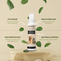 Nuvon Microbiome-Restoring Pet Spray (50ml) – Skin-Balancing Postbiotics for Dogs & Cats | Relieves Itching & Odor Control